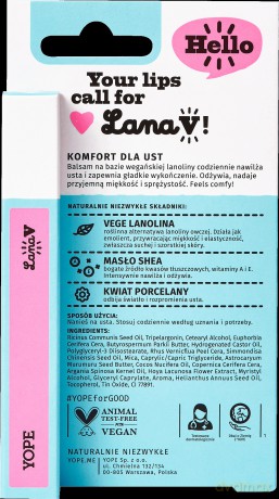 YOPE LANA V ochronny balsam do ust