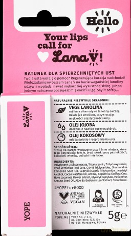 YOPE LANA V Regenerująca kuracja do ust 5G