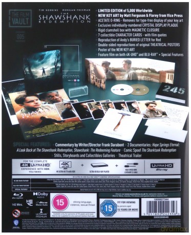 Skazani na Shawshank (The Film Vault) [BOX] [Blu-Ray 4K]+[Blu-Ray]