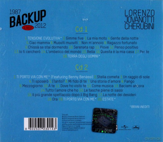 Jovanotti: Backup 1987-2012 Il Best [2CD]