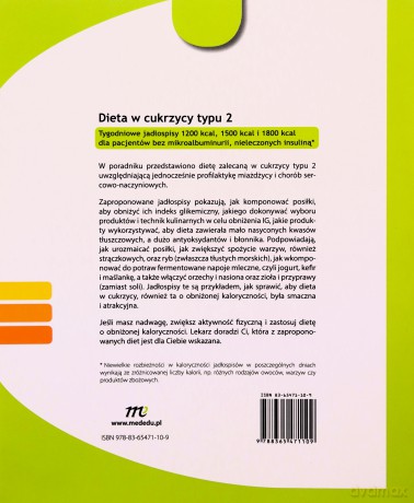 Dieta w cukrzycy typu 2 - Aleksandra Cichocka [KSIĄŻKA]
