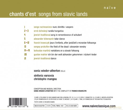 Sonia Wieder-Atherton: Chants D'est (digipack) [CD]