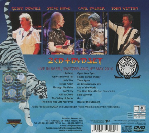 Asia: Resonance - Live In Basel Switzerland [2CD]+[DVD]