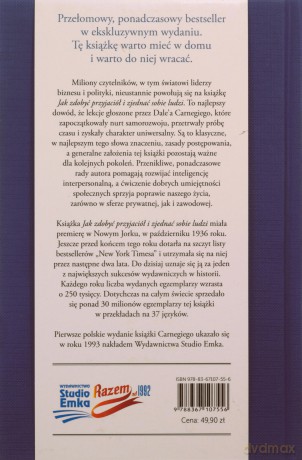 Jak zdobyć przyjaciół i zjednać sobie ludzi w.eks - Dale Carnegie [KSIĄŻKA]