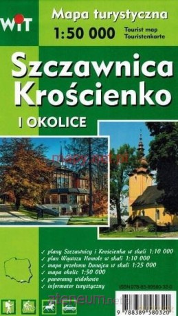 Mapa turystyczna - Szczawnica, Krościenko... 1:50 000 [KSIĄŻKA]