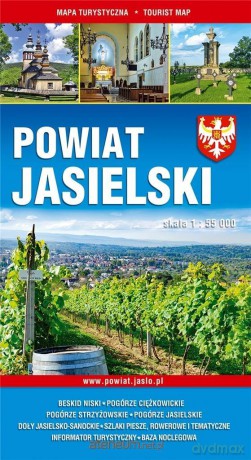 Mapa turystyczna - Powiat Jasielski 1:55 000 [KSIĄŻKA]