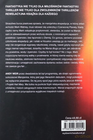 Marsjanin - Andy Weir, Marcin Ring [KSIĄŻKA]