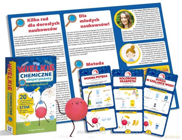 Wielkie chemiczne eksperymenty dla najmłodszych! - Megan Olivia Hall, Ewa Brzychcy [KSIĄŻKA]
