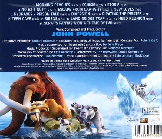 Ice Age 4: Continental Drift soundtrack (Epoka Lodowcowa 4: Wędrówka Kontynentów) (John Powell) [CD]