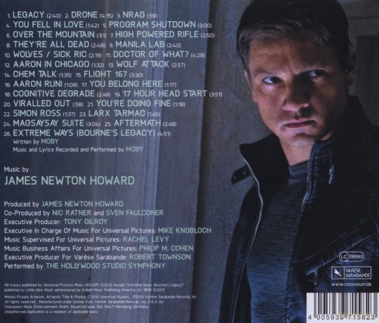 The Bourne Legacy soundtrack (Dziedzictwo Bourne'a) [CD]
