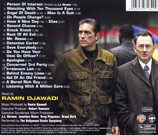 Person Of Interest soundtrack (Impersonalni) (Ramin Djawadi) [CD]