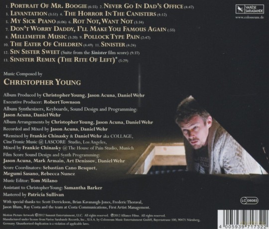 Sinister soundtrack (Christopher Young) [CD]