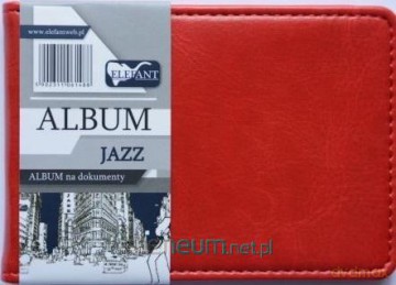 Album na dokumenty Jazz czerwony