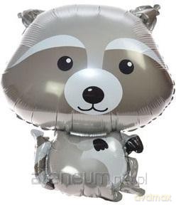 Balon foliowy leśne zwierzątka - szop 60cm
