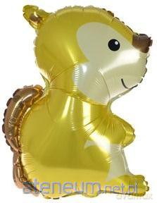 Balon foliowy leśne zwierzątka - wiewiórka 60cm