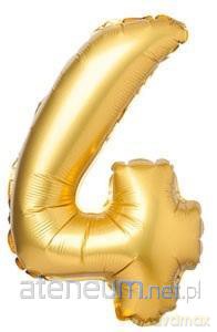 Balon foliowy matowy złoty 4 69cm