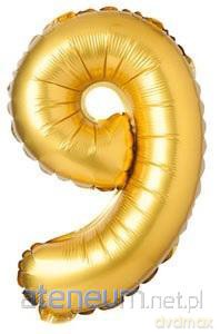 Balon foliowy matowy złoty 9 69cm