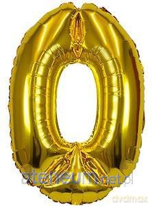 Balon foliowy XXL 0 złoty 61cm
