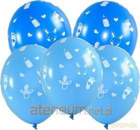 Balony Baby shower chłopiec 5 szt