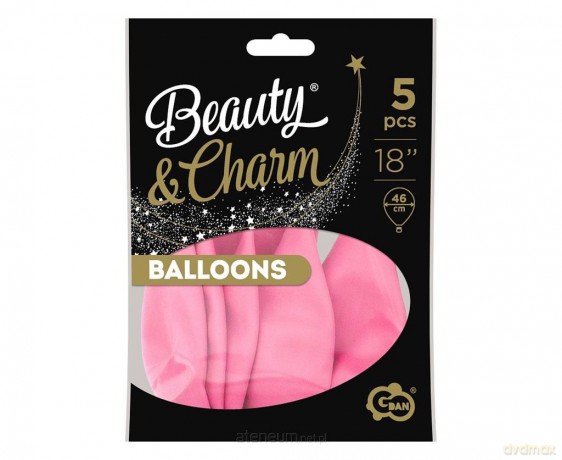 Balony Beauty&Charm pastelowe różowe 5 szt