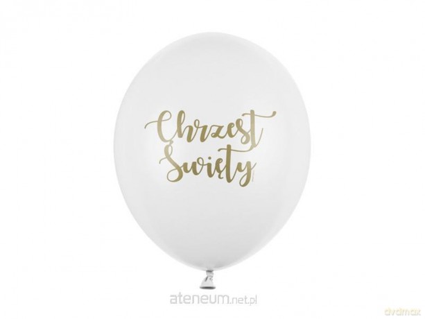 Balony Chrzest Święty Pastel 30cm 6 szt