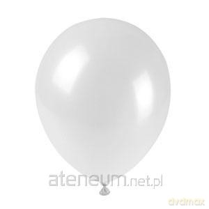 Balony metalizowane białe 25cm 100 szt
