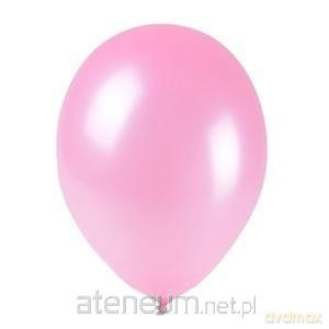 Balony metalizowane jasnoróżowe 25cm 100 szt