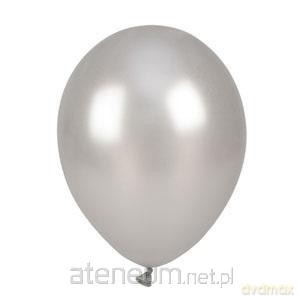 Balony metalizowane srebrne 25cm 100 szt