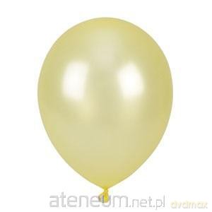 Balony metalizowane żółte 25cm 100 szt