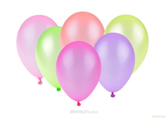Balony neonowe 23cm 25 szt