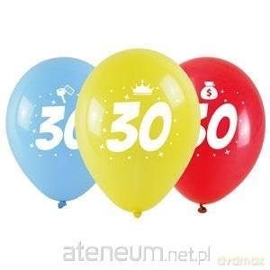 Balony okazjonalne z nadrukiem 30 28cm 3 szt