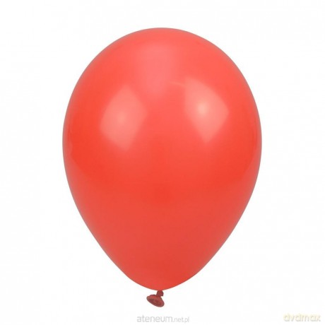 Balony pastelowe jednokolorowe czerwone 24cm 10 szt
