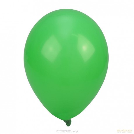 Balony pastelowe jednokolorowe zielone 24cm 10 szt