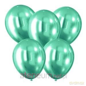Balony z efektem chromu zielone 30cm 5 szt