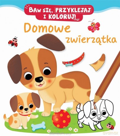Baw się, przyklejaj i koloruj! Domowe zwierzątka [KSIĄŻKA]