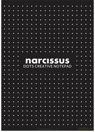 Blok A4/80K Narcisuss kropki czarny