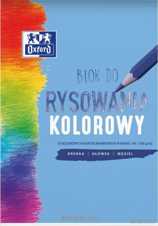 Blok rysunkowy A4/10K kolorowy (20 szt) OXFORD