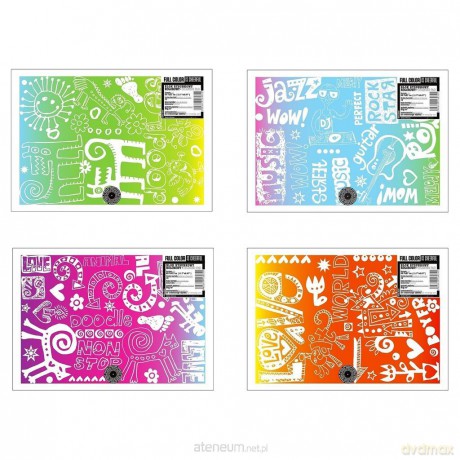 Blok rysunkowy A4/15K kolorowy Doodles (10sz)