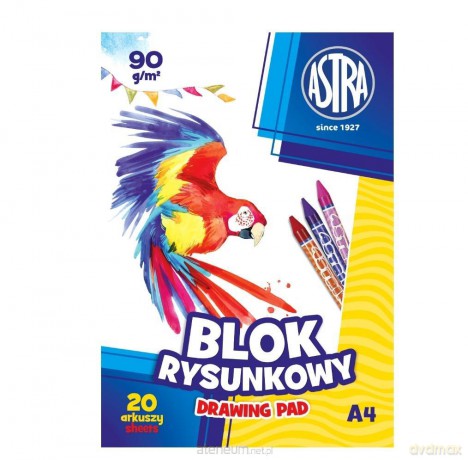 Blok rysunkowy A4/20K 90g (10 szt)