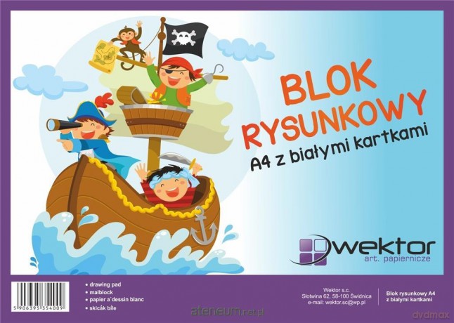 Blok rysunkowy A4/20K biały (10 szt)
