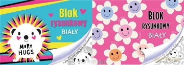 Blok rysunkowy A4/20K biały Dziewczynka