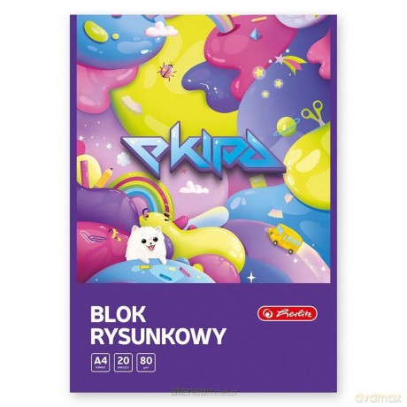 Blok rysunkowy A4/20K biały Ekipa (10 szt)