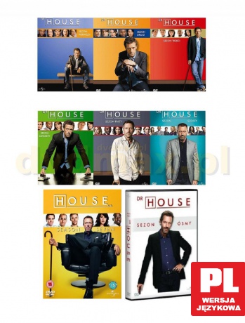 Dr House Kolekcja sezon 1-8 Pakiet [39DVD]