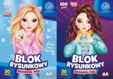 Blok rysunkowy A4/20K Emi&Sofi (10 szt)