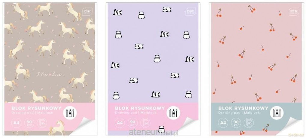 Blok rysunkowy A4/50K UV Cute Girl (5 szt)