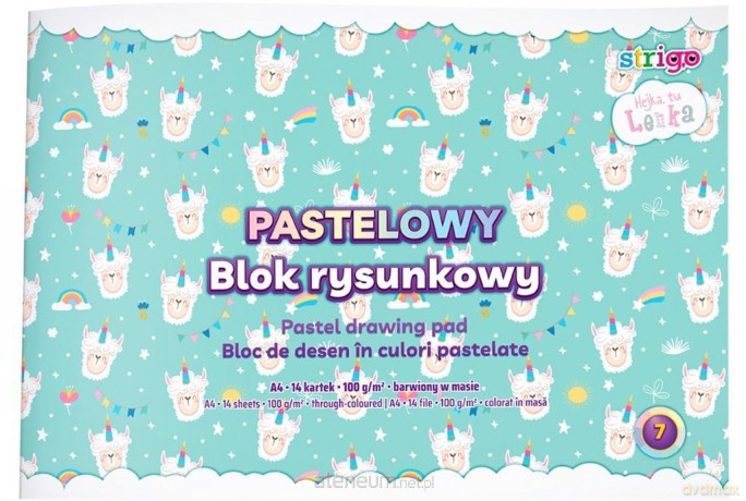 Blok rysunkowy pastel Lenka A4/14K (10 szt)