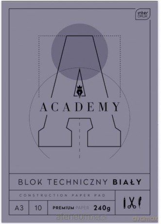 Blok techniczny A3/10K Academy (10 szt)