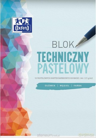 Blok techniczny A4/10K 225G pastelowy (20 szt)