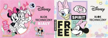 Blok techniczny A4/10K biały Minnie Mouse
