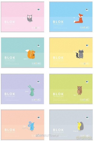 Blok techniczny A4/10K BWM BB Kids Pastel (5 szt)